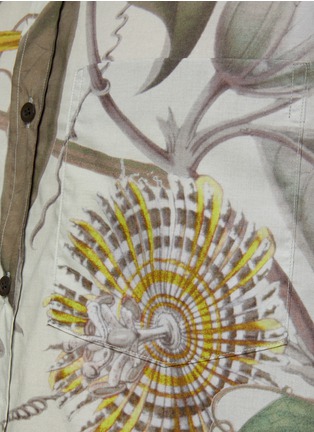  - DRIES VAN NOTEN - 植物印花长袖衬衫