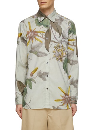 首图 - 点击放大 - DRIES VAN NOTEN - 植物印花长袖衬衫