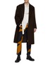模特儿示范图 - 点击放大 - DRIES VAN NOTEN - 不对称印花长裤