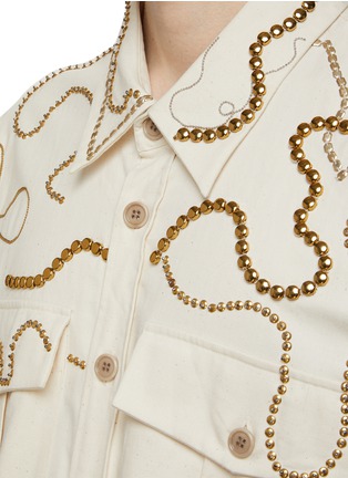  - DRIES VAN NOTEN - 链条饰长袖衬衫