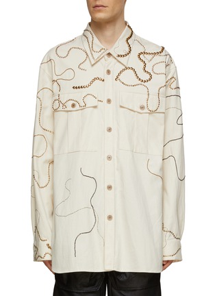 首图 - 点击放大 - DRIES VAN NOTEN - 链条饰长袖衬衫
