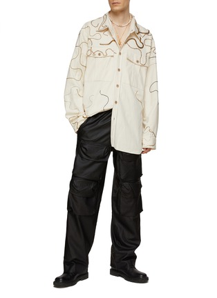 模特儿示范图 - 点击放大 - DRIES VAN NOTEN - 链条饰长袖衬衫