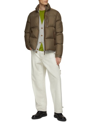 模特儿示范图 - 点击放大 - MONCLER - 拉链羽绒外套