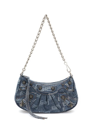 首图 - 点击放大 - BALENCIAGA - LE CAGOLE 做旧牛仔单肩包