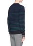 背面 - 点击放大 - SACAI - Stripe wool sweater