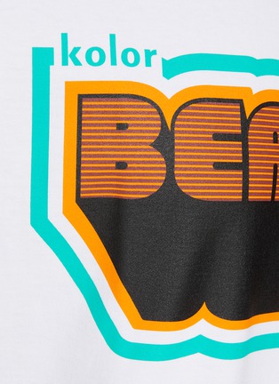  - KOLOR BEACON - LOGO 印花纯棉短袖 T 恤