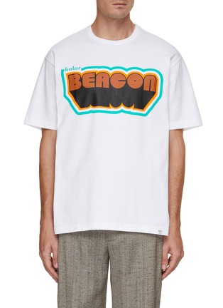 首图 - 点击放大 - KOLOR BEACON - LOGO 印花纯棉短袖 T 恤