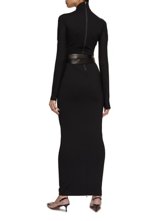 背面 - 点击放大 - ALAÏA - 交叉腰带饰连衣裙