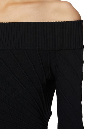  - ALAÏA - 落肩褶皱连衣裙