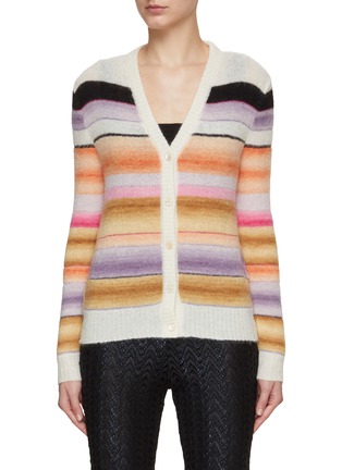 首图 - 点击放大 - MISSONI - 混羊驼毛条纹开衫