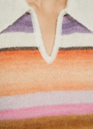  - MISSONI - 条纹混羊驼毛POLO衫