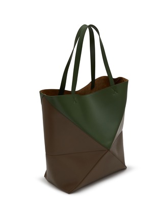 细节 - 点击放大 - LOEWE - Large Puzzle Fold Bicolour Leather Tote Bag