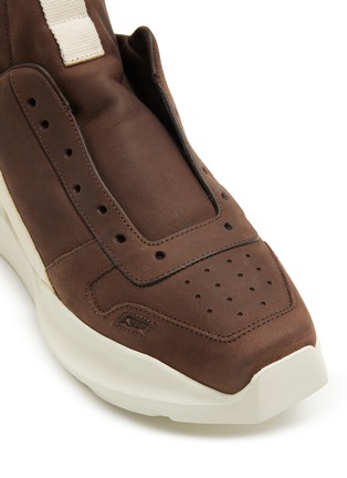 细节 - 点击放大 - RICK OWENS - 真皮运动鞋