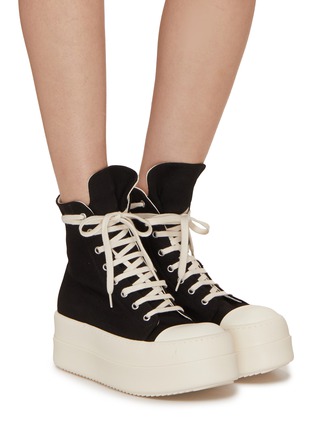 RICK OWENS DRKSHDW | 牛仔布高帮厚底休闲鞋