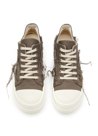 细节 - 点击放大 - RICK OWENS DRKSHDW - 牛仔布拼贴低帮休闲鞋