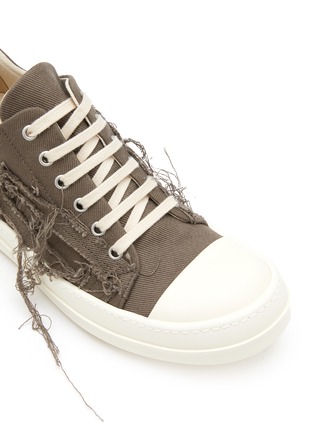 细节 - 点击放大 - RICK OWENS DRKSHDW - 牛仔布拼贴低帮休闲鞋