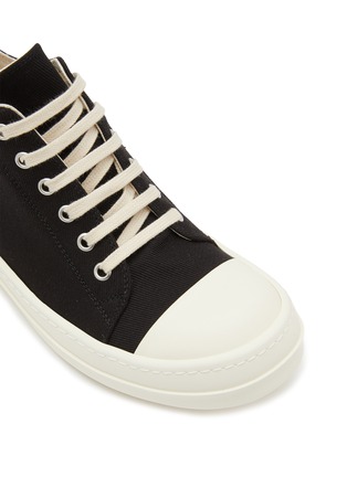 细节 - 点击放大 - RICK OWENS DRKSHDW - 系带牛仔布运动鞋