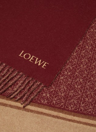细节 - 点击放大 - LOEWE - ANAGRAM LOGO 条纹饰围巾