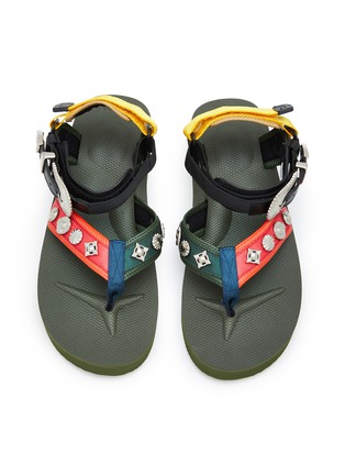 细节 - 点击放大 - SUICOKE - X TOGA TONO 金属扣饰夹脚凉鞋