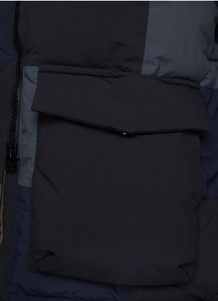  - SACAI - 撞色格拼接外套