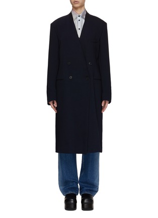 首图 - 点击放大 - DRIES VAN NOTEN - 双排扣无领大衣