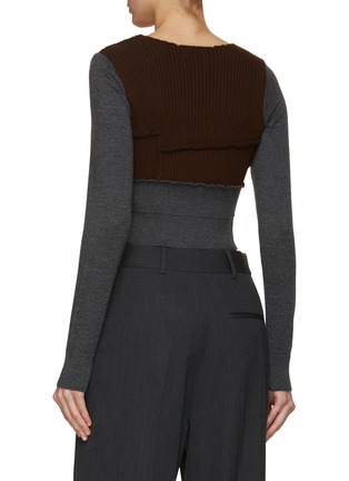 背面 - 点击放大 - DRIES VAN NOTEN - 拼接罗纹针织衫