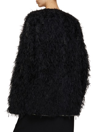 背面 - 点击放大 - DRIES VAN NOTEN - 流苏锦缎夹克