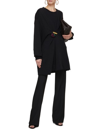 模特儿示范图 - 点击放大 - DRIES VAN NOTEN - 别针圆领卫衣