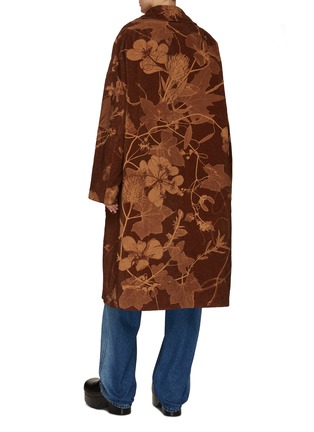 背面 - 点击放大 - DRIES VAN NOTEN - 花卉丝绒长大衣