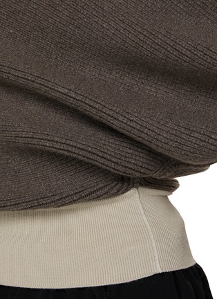  - RICK OWENS - 单肩罗纹针织衫