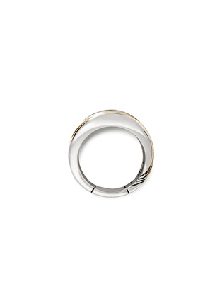 细节 - 点击放大 - JOHN HARDY - Bamboo 18K Gold Silver Saddle Ring — Size 8
