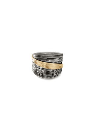 首图 - 点击放大 - JOHN HARDY - Bamboo 18K Gold Silver Saddle Ring — Size 8