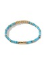 细节 - 点击放大 - JOHN HARDY - Classic Chain Turquoise 14K Gold Heishi Beaded Bracelet — Size UL