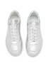 细节 - 点击放大 - MM6 MAISON MARGIELA - 金属感真皮运动鞋