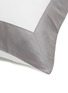 细节 –点击放大 - FRETTE - BOLD EURO 撞色枕套 — 白色/灰色
