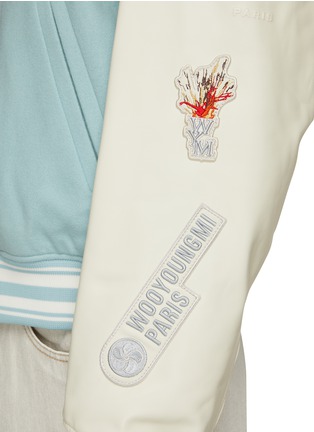  - WOOYOUNGMI - 火山拼贴棒球夹克