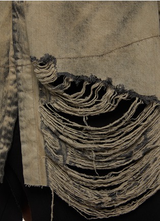  - RICK OWENS - 做旧磨破衬衫