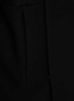  - RICK OWENS - 孔眼厚呢短大衣