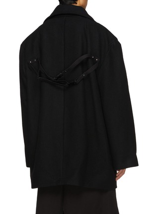 背面 - 点击放大 - RICK OWENS - 孔眼厚呢短大衣