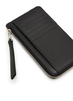 细节 - 点击放大 - LOEWE - LOGO 拉链真皮卡包