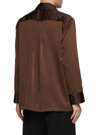 背面 - 点击放大 - RE: BY MAISON SANS TITRE - 包裹式缎面衬衫