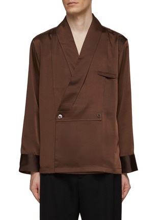 首图 - 点击放大 - RE: BY MAISON SANS TITRE - 包裹式缎面衬衫