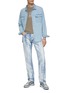 模特儿示范图 - 点击放大 - WASHI - Kozo Kitaorishi Bleached Straight Leg Jeans