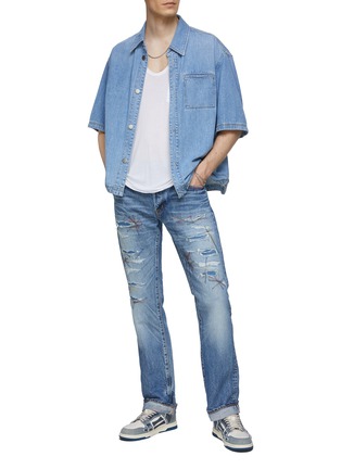 模特儿示范图 - 点击放大 - WASHI - Kozo Seikika Straight Leg Jeans
