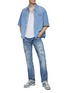 模特儿示范图 - 点击放大 - WASHI - Kozo Seikika Straight Leg Jeans