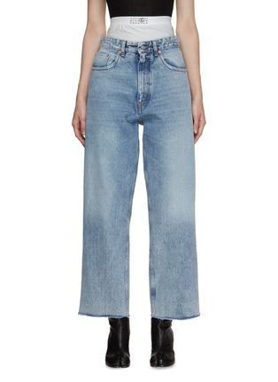 MM6 MAISON MARGIELA | 拼接直筒牛仔裤