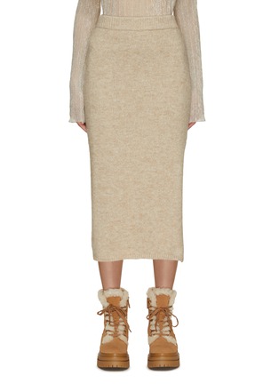 首图 - 点击放大 - PESERICO - Chunky Ribbed Knit Pencil Skirt