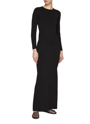 模特儿示范图 - 点击放大 - THE ROW - CLAUDIAS 圆领长袖连衣裙