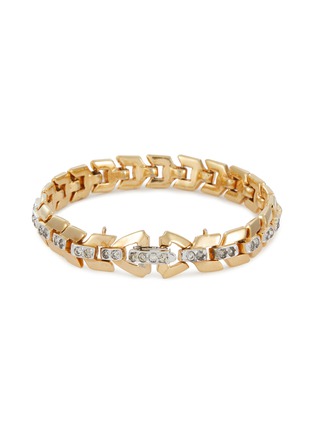 首图 - 点击放大 - LANE CRAWFORD VINTAGE ACCESSORIES - Gold Tone Diamanté Bracelet