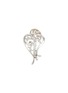 模特示范图 - 点击放大 - LANE CRAWFORD VINTAGE ACCESSORIES - Gold Tone Diamante Leaf Brooch